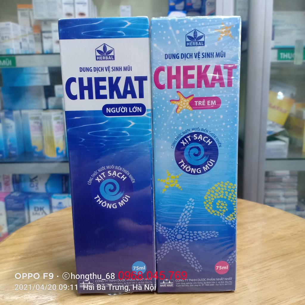 Nước xịt mũi CHEKAT chai 75ml