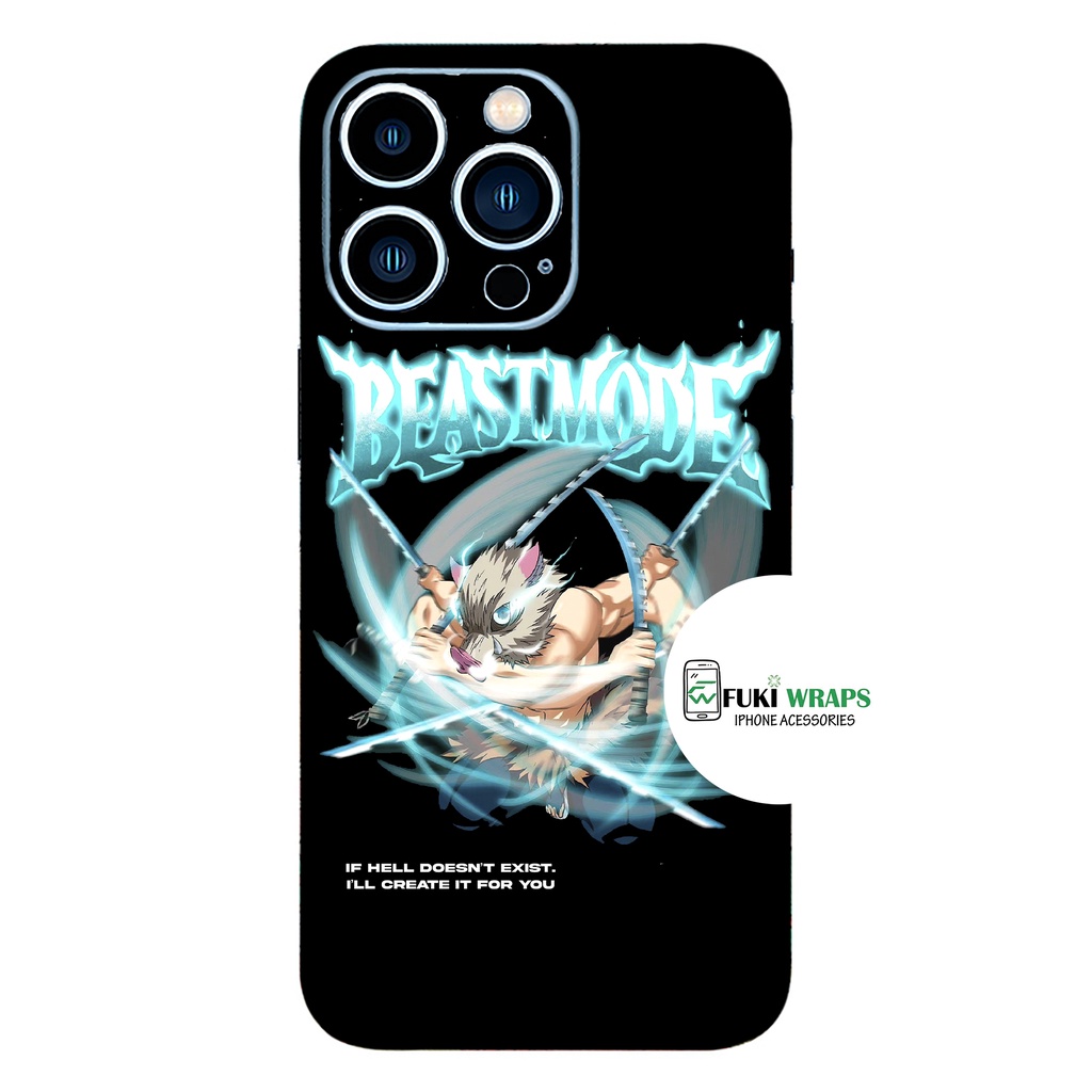 Tấm dán Skin Mặt Sau Inosuke FULL VIỀN Dành Cho 13prm , 12prm , 11prm , x , xsm , ip11 , ip12 , ip13 - FukiShop