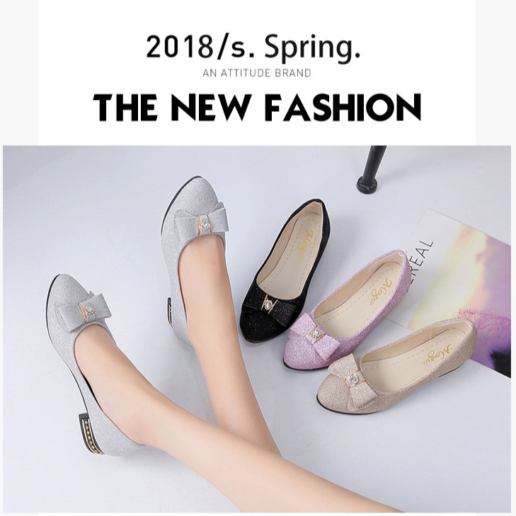 Giày búp bê nữ [FREESHIP] NHIỀU MÀU HOT sang trọng xinh xắn lấp lánh - GBB06 | BigBuy360 - bigbuy360.vn