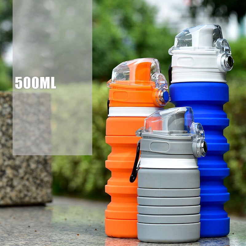 Bình nước gấp gọn thông minh bình nước cao su S2 cho hoạt động thể thao và du lịch