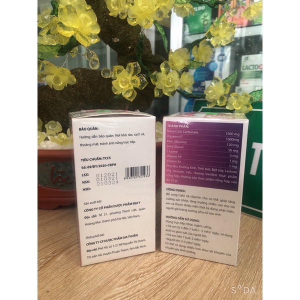 Viên Caxi nhai vị sữa CAL PINK