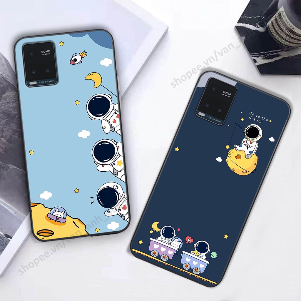 Ốp Vivo Y21s / Y33s hình bầu trời, phi hành gia đẹp, ốp lưng điện thoại vivo viền dẻo cao cấp