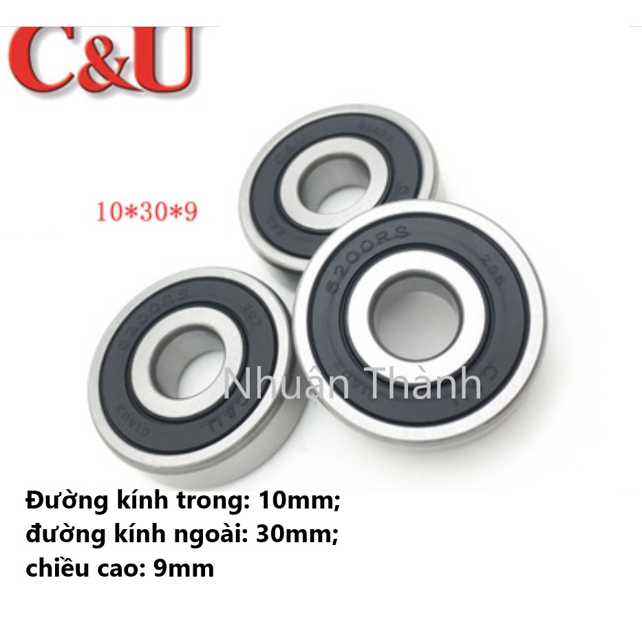 Vòng bi 6200 chuyên dụng cho các loại máy kích thước 10*30*9mm