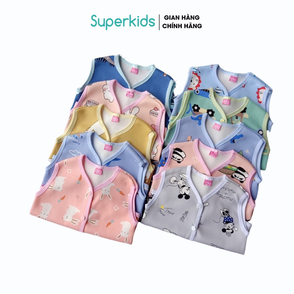 Combo 03 áo gile nỉ bông cho bé 5-15kg QATE516