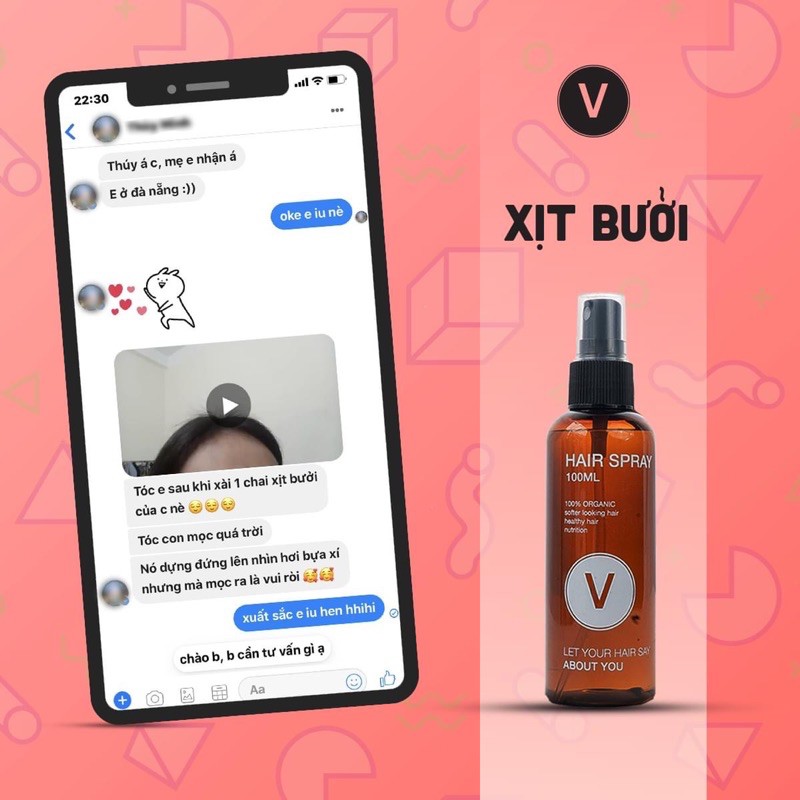 [Mã 88FMCGSALE1 giảm 10% đơn 250K] Xịt bưởi kích mọc tóc nhanh dài Vyvy Hair Care