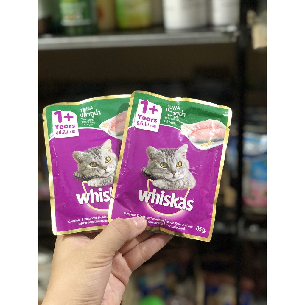 Pate Whiskas 80g ⚡CHỈ 1 NGÀY⚡- Thức ăn ướt,pate dinh dưỡng nhiều vị cho mèo yêu - PET &amp; JOI