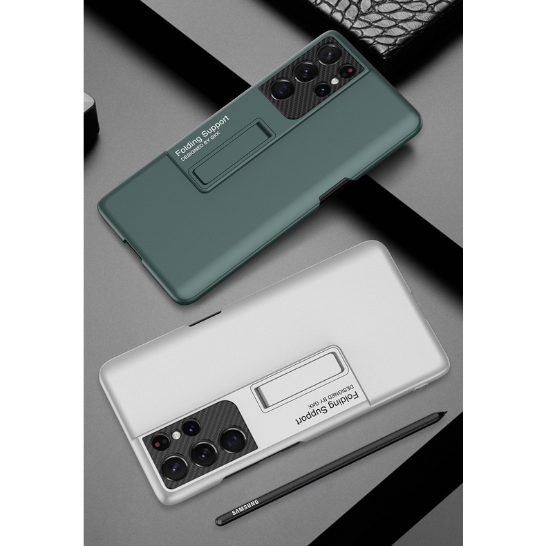 Phù Hợp Ốp Điện Thoại PC Siêu Mỏng Có Ngăn Đựng Bút Cho Samsung Galaxy S23 S22 S21 ultra Plus S23Ultra S23Plus S22Ultra S22Plus S21Ultra S21Plus