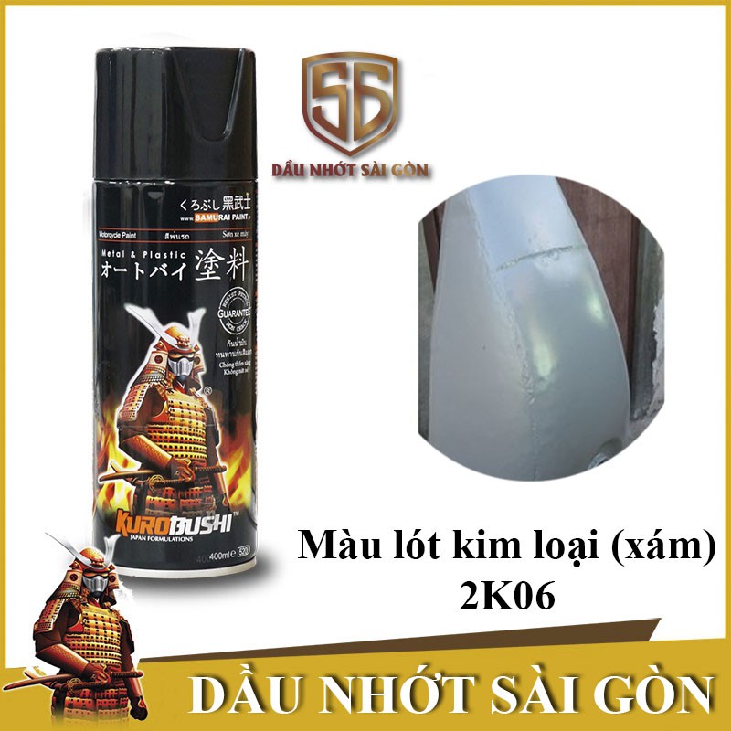 Samurai 2K06 - Sơn Lót Kim Loại, Epoxy( Màu xám bạc)