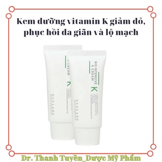 Kem dưỡng Vitamin K giảm đỏ, phục hồi da mỏng yếu, giãn và lộ mạch Usolab Bio Intensive K Cream 50ml
