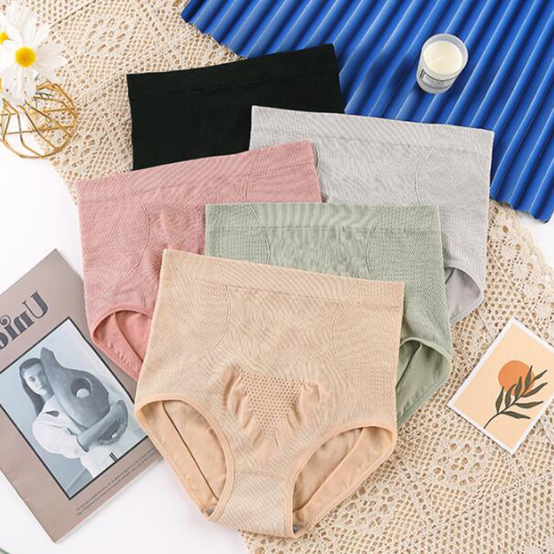 Quần Lót Aijolen Vải Cotton Không Đường May Lưng Cao Quyến Rũ Cho Nữ
