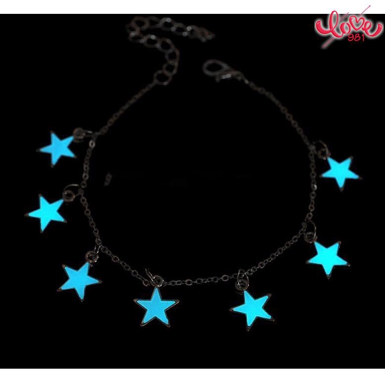 Lắc chân/ lắc tay phối mặt tua rua ngôi sao dạ quang xinh xắn cho bạn gái | BigBuy360 - bigbuy360.vn