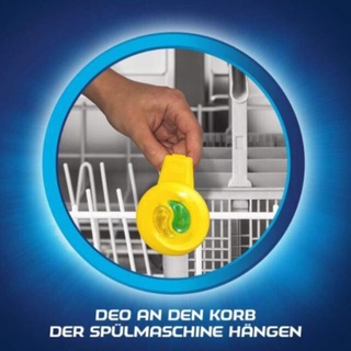 Khử mùi máy rửa bát Finish, set đôi