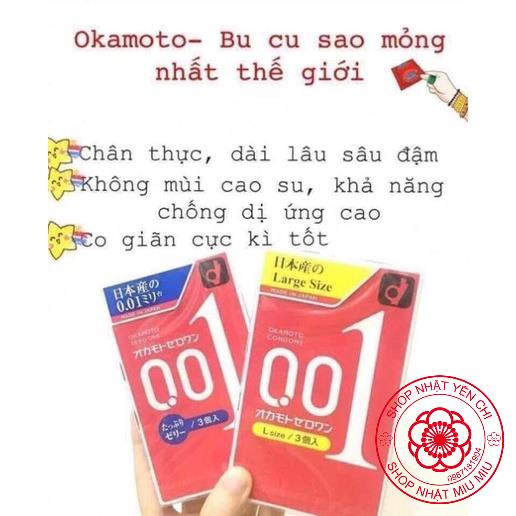 Bao cao su 001 Okamoto Nhật Bản