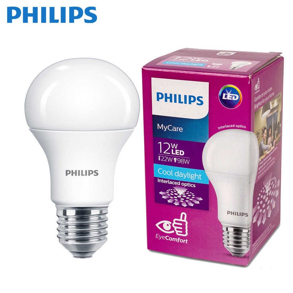 Bóng đèn Philips LED Bulb 3W đến 20W A60 ánh sáng trắng + vàng hiệu suất phát quang cao tiết kiệm điện