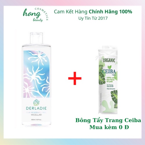 Nước tẩy Trang Cây Phỉ DERLADIE Cleansing Water Witch Hazel