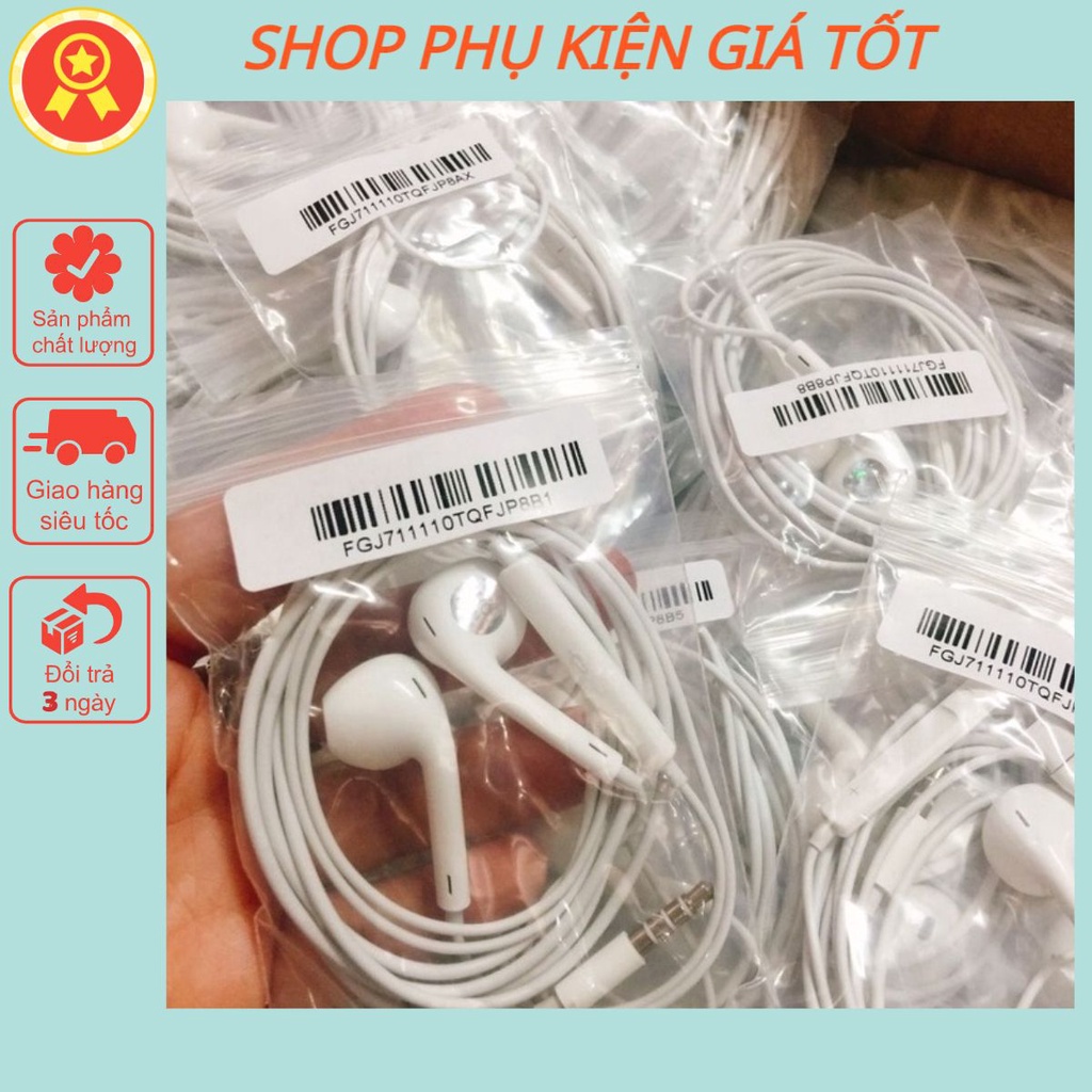 Tai Nghe Jack 3.5mm Cho Điện Thoại Android/Máy Tính Bảng - Nút Tăng Giảm Âm Lượng Và Đàm Thoại