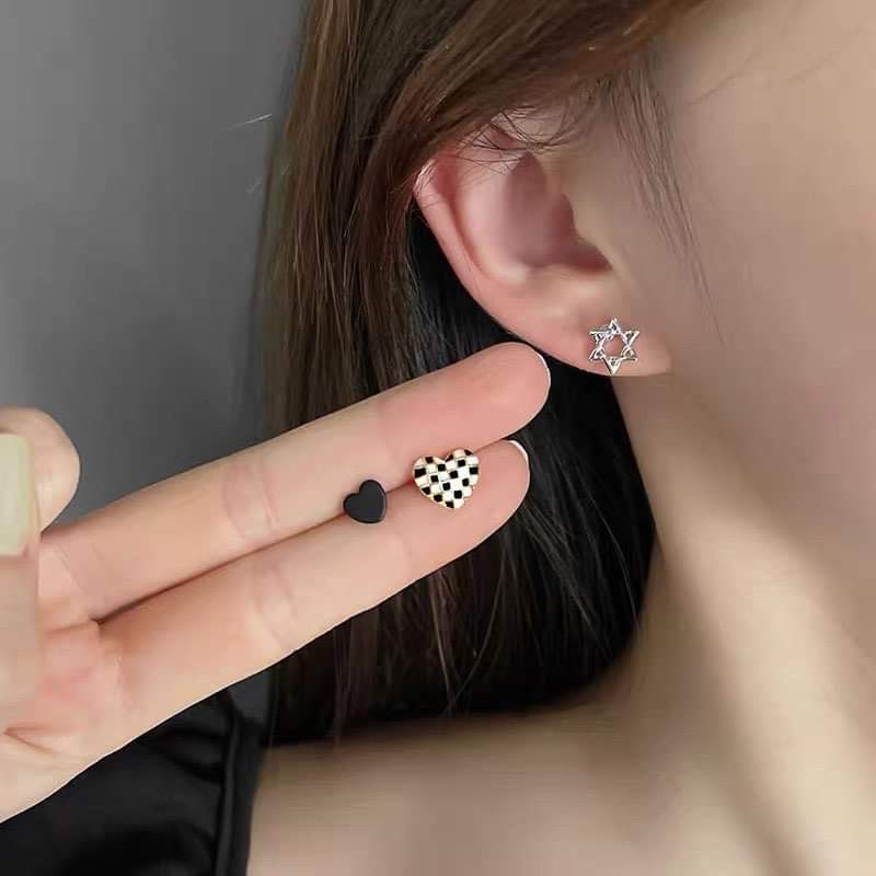 Set bông tai màu sắc dễ thương