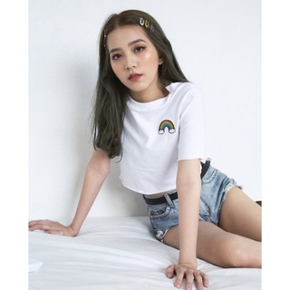 Áo ERRORIST rainbow croptop