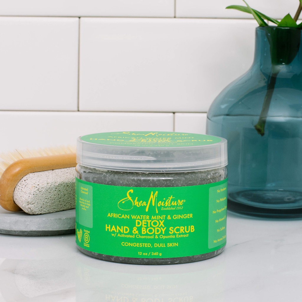 Bill US - Tẩy tế bào chết toàn thân SheaMoisture Detox Hand and Body Scrub 340g