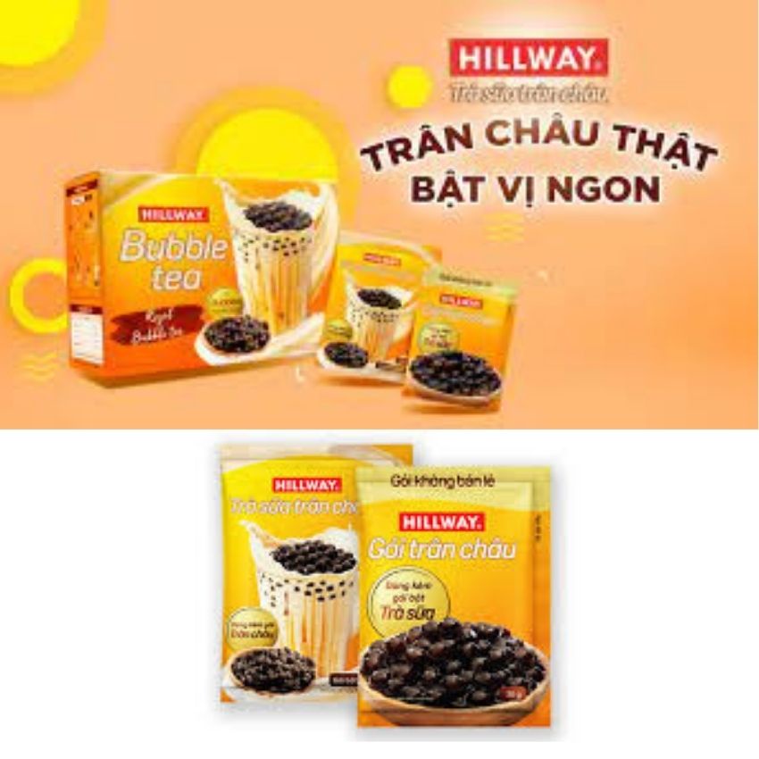 [Combo 2 hộp] Trà sữa chân trâu tự pha hillway, Trân Chây Thật Ngon Bất Tận