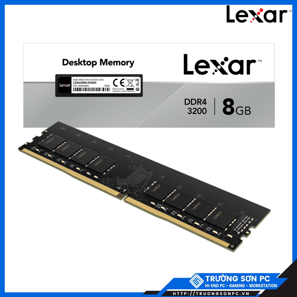 Ram PC Lexar DDR4 8GB bus 3200 MHz Lắp PC/ DDR3 ĐỒNG BỘ BÓC MÁY 4GB | Bảo Hành 36 Tháng