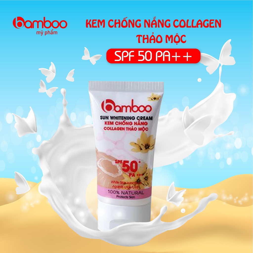 BAMBOO KEM CHỐNG NẮNG COLLAGEN THẢO MỘC 45ml B19