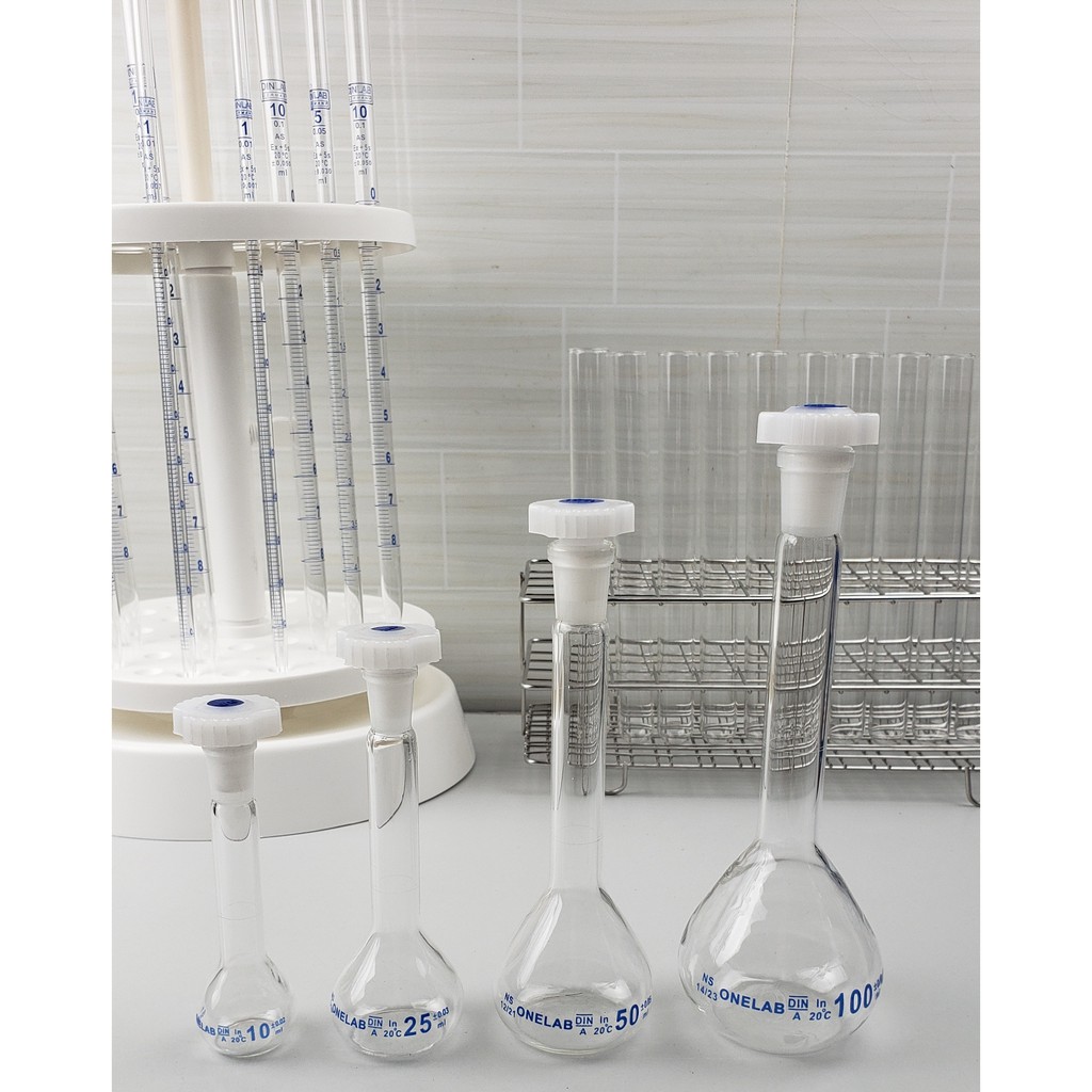 BÌNH ĐỊNH MỨC TRẮNG  10ml, 25ml, 50ml, 100ml, 250ml, 500ml, 1000ml Volumetric Flasks