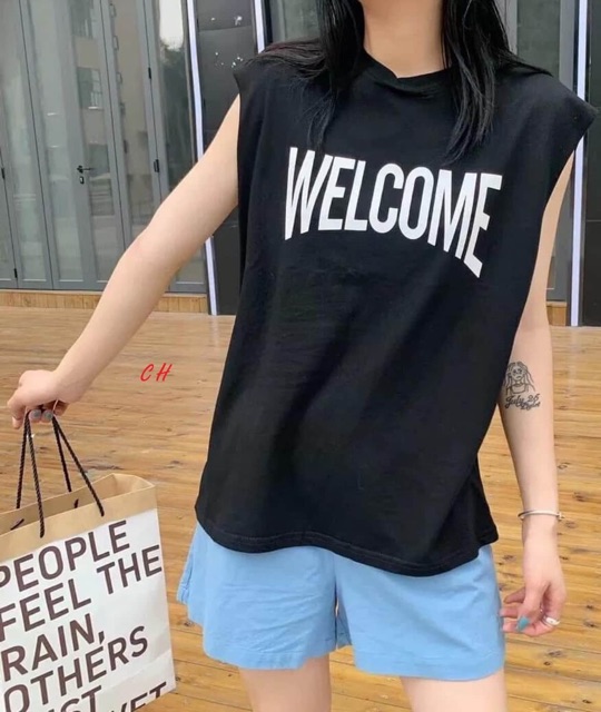 Áo Tanktop welcome COM988