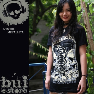 [Mã BUIS45K giảm 45k] Áo Rock band tee phông / thun Metallica NTS 104