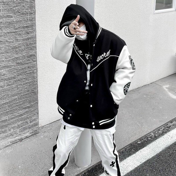 Áo khoác Bomber Unisex Recset form rộng dài tay SIÊU HOT