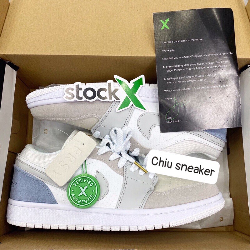 [TẶNG QUÀ] giày sneaker jd1 paris cổ thấp Da PU Đẹp XỊN