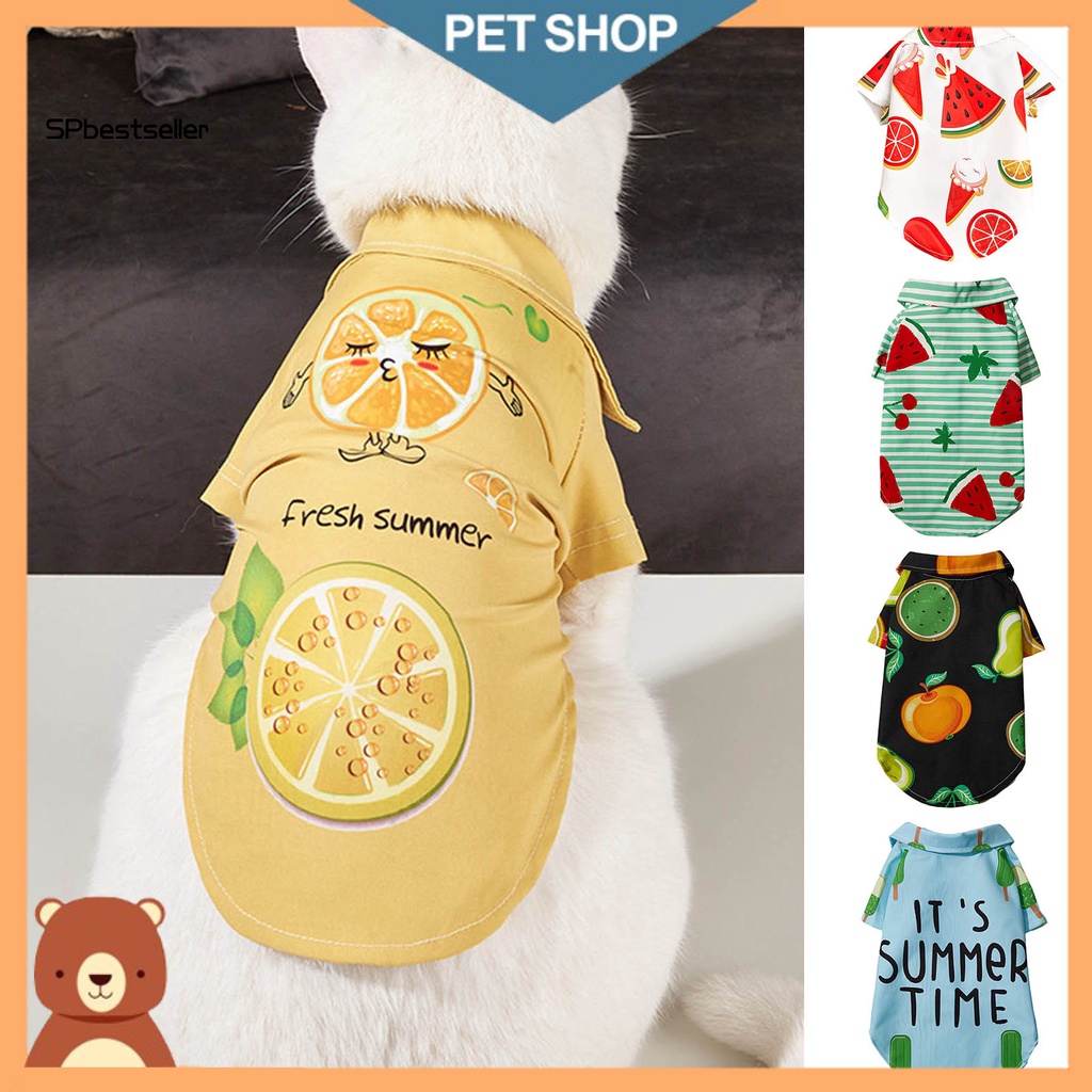 Áo Sơ Mi Ngắn Tay Mềm Mại Đáng Yêu Dành Cho Cún Cưng