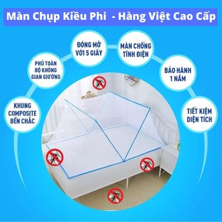 Màn chụp tự bung gấp gọn mẫu mới nhất 2021 ⚡Mùng chụp người lớn kiểu xếp Kiều Phi