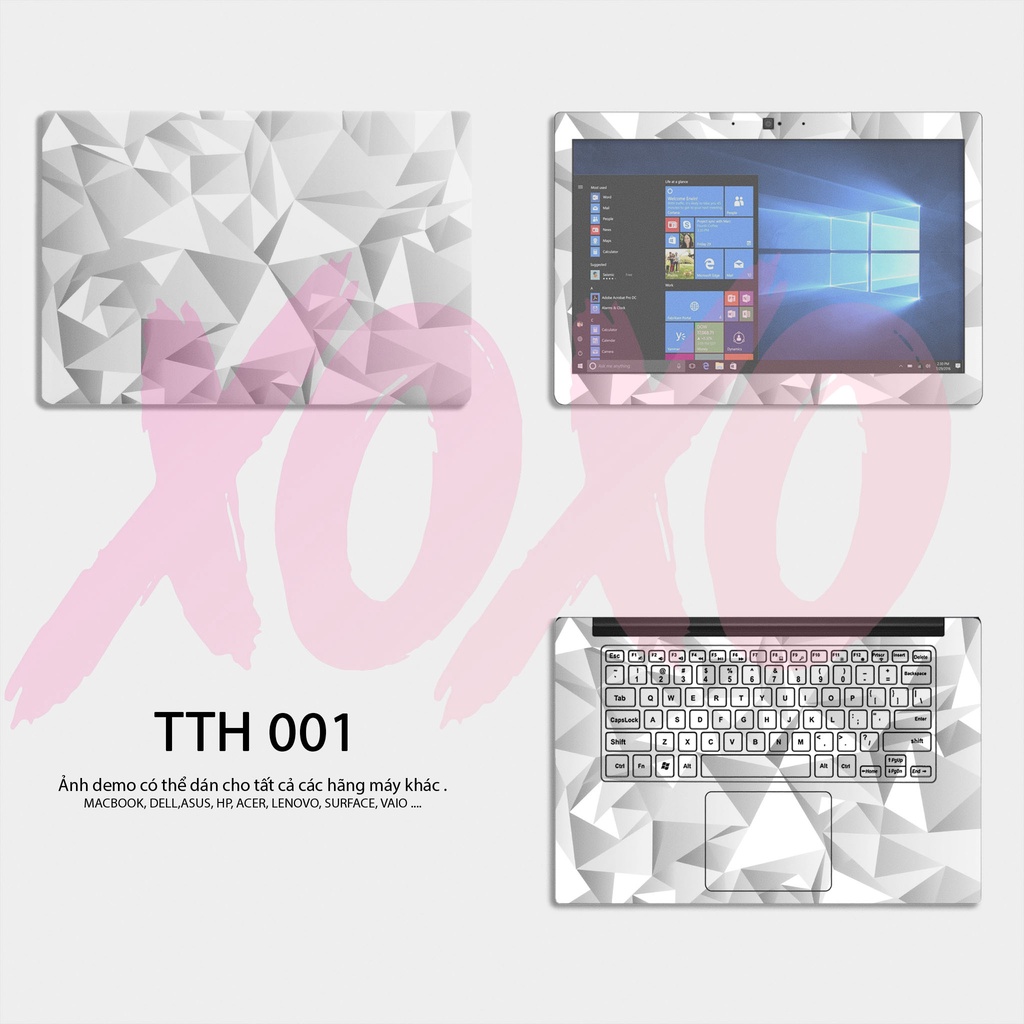 Miếng dán laptop mẫu ABSTRACT - Decal Dán có cho Dell, Hp, Asus, Lenovo, Acer, MSI, Surface,Vaio, Macbook