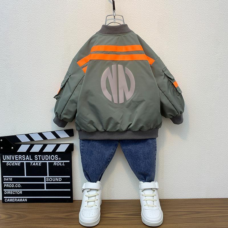 Áo khoác bóng chày phong cách Hàn Quốc mới cho bé trai 2021