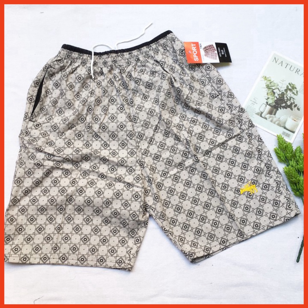 Quần đùi nam từ 50-80kg Quần lửng nam vải kate mềm đẹp - NHIỀU HỌA TIẾT CARO - QDN24 cao cấp