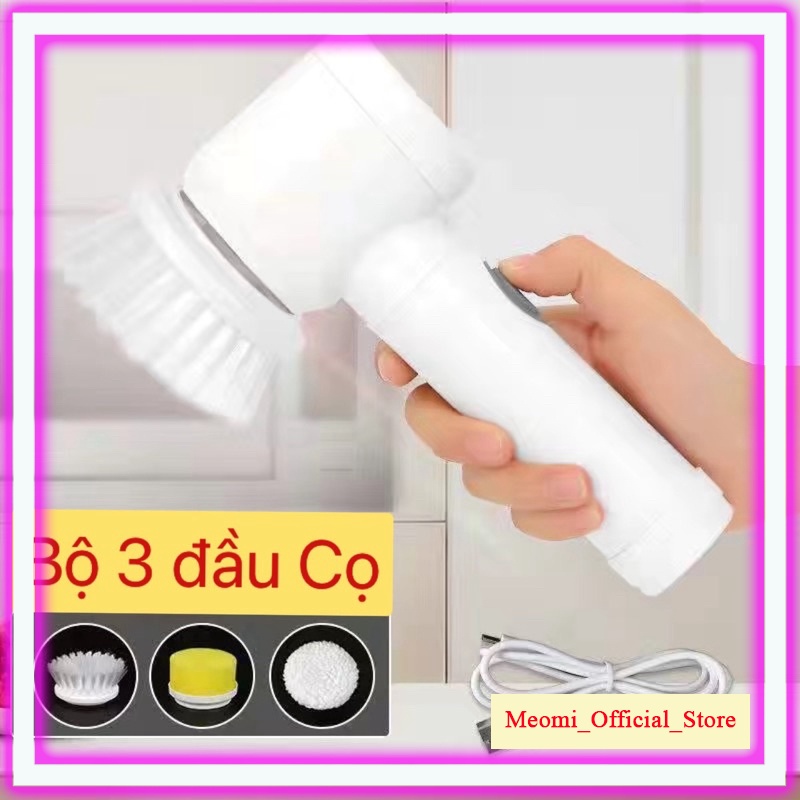 Máy cọ rửa nhà vệ sinh nhà bếp CAO CẤP PIN SẠC, máy cọ rửa đa năng, máy chùi nhà bếp, bồn rửa mặt, nobox