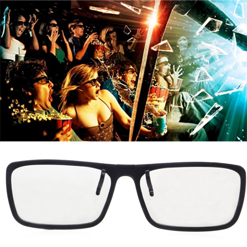 CRE❤ Clip-On Type Circular Passive Polarized 3D Glasses For TV Real 3D Cinema