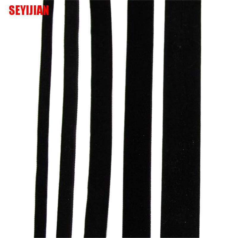 (SEY) Choker Nhung Đen Làm Bằng Tay Phong Cách Gothic Retro
