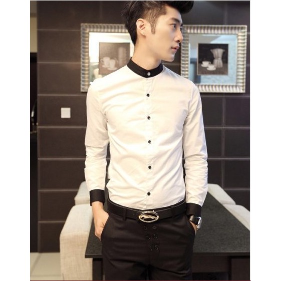 SƠ Mi TRẮNG VIỀN ĐEN