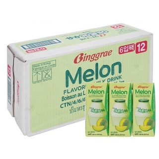 Sữa Binggrae Dưa Lưới 200ml - Nhập Khẩu Hàn Quốc