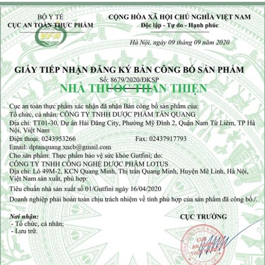 GUTFINI – Hỗ trợ giảm nguy cơ tăng acid uric máu, giảm triệu chứng do gout sưng, đau khớp