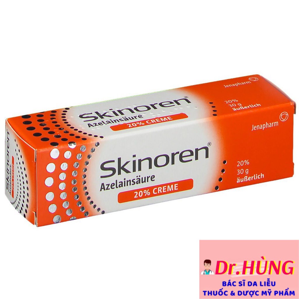 SKINOREN Galderma - Azelaic 20% Giảm Thâm Nám, Tàn Nhang, Giảm Mụn 30gr