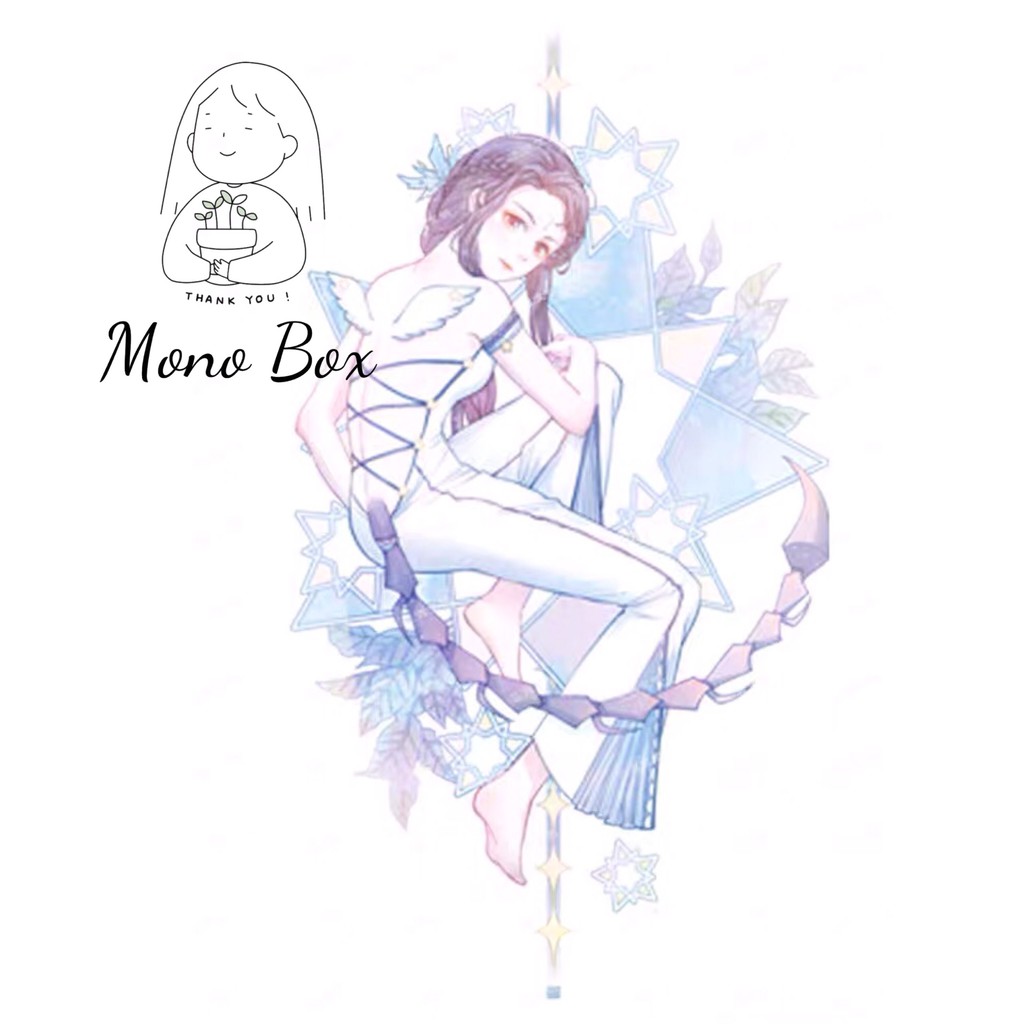 [Chiết] Washi tape cô gái cung hoàng đạo Mono_box 01002