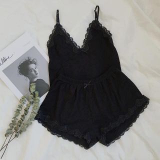 Bộ ngủ 2 dây cotton tăm siêu đẹp - hàng hot 2019