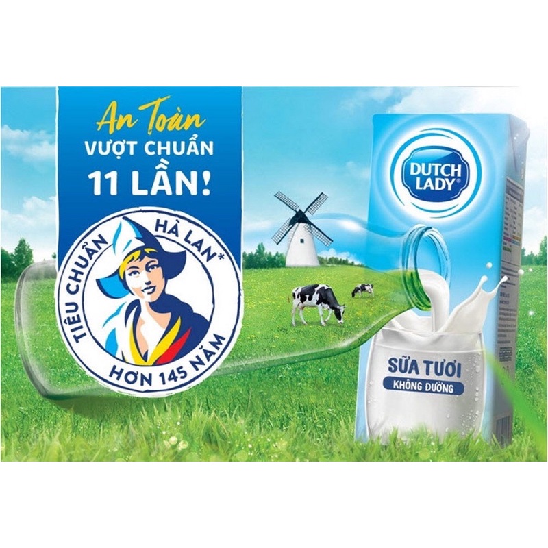 Sữa tươi có  đường Cô Gái Hà Lan 180ml