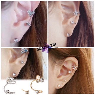 Set bông tai và kẹp vành
