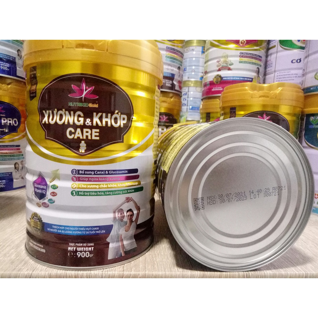 Sữa xương khớp NutrikidGold Care 900g dinh dưỡng chuyên biệt cho xương khớp người già chắc khỏe, dẻo dai