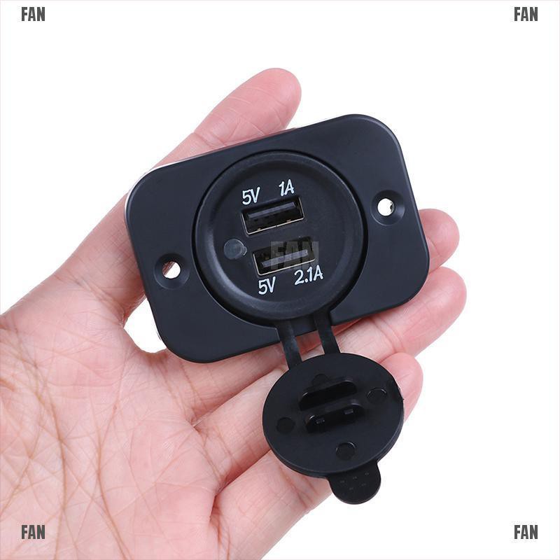 Củ Sạc Trên Ô Tô 2 Cổng Usb 1a &amp; 2.1a 12v