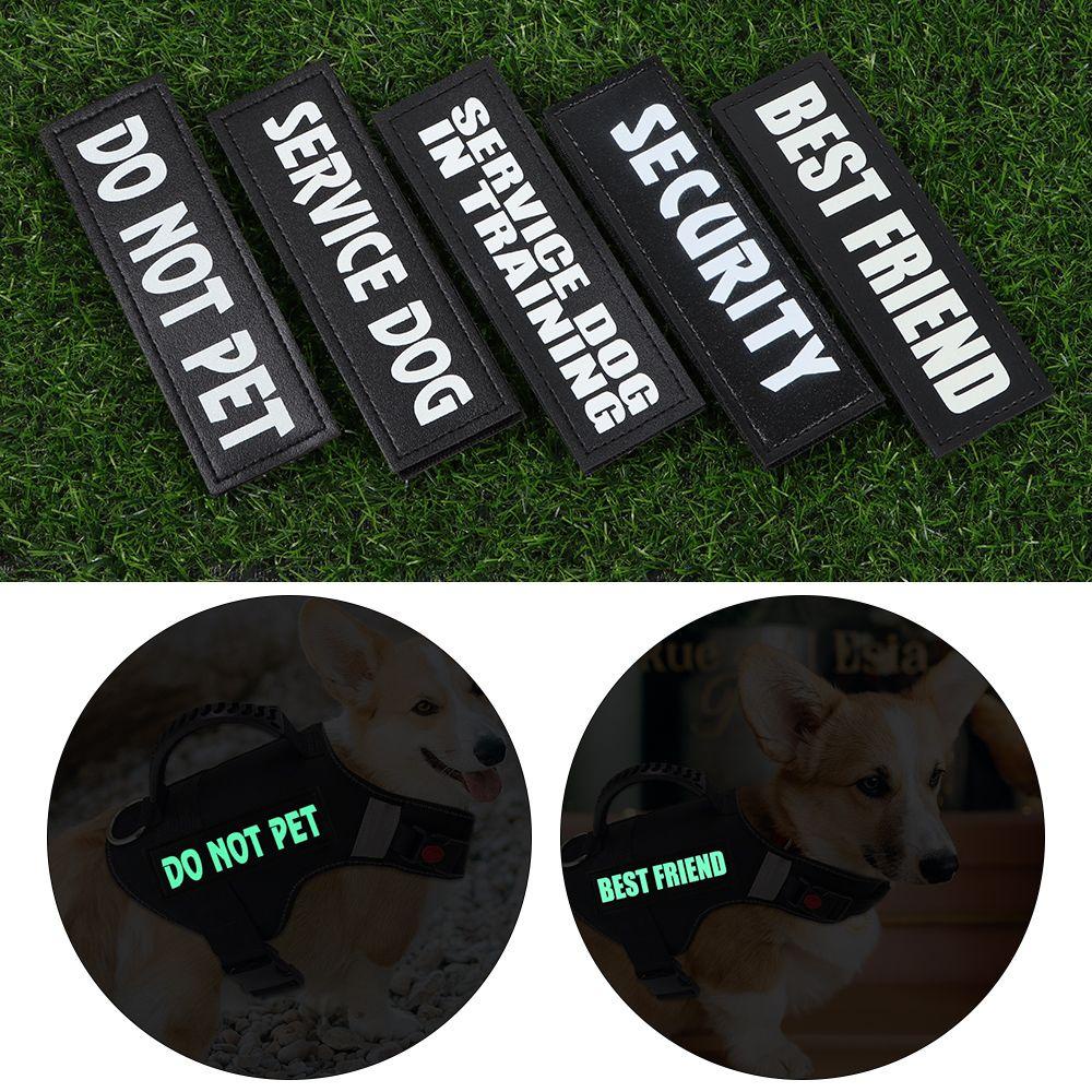 LET Set 2 Miếng Dán Cổ Áo Phát Quang Cho Thú Cưng